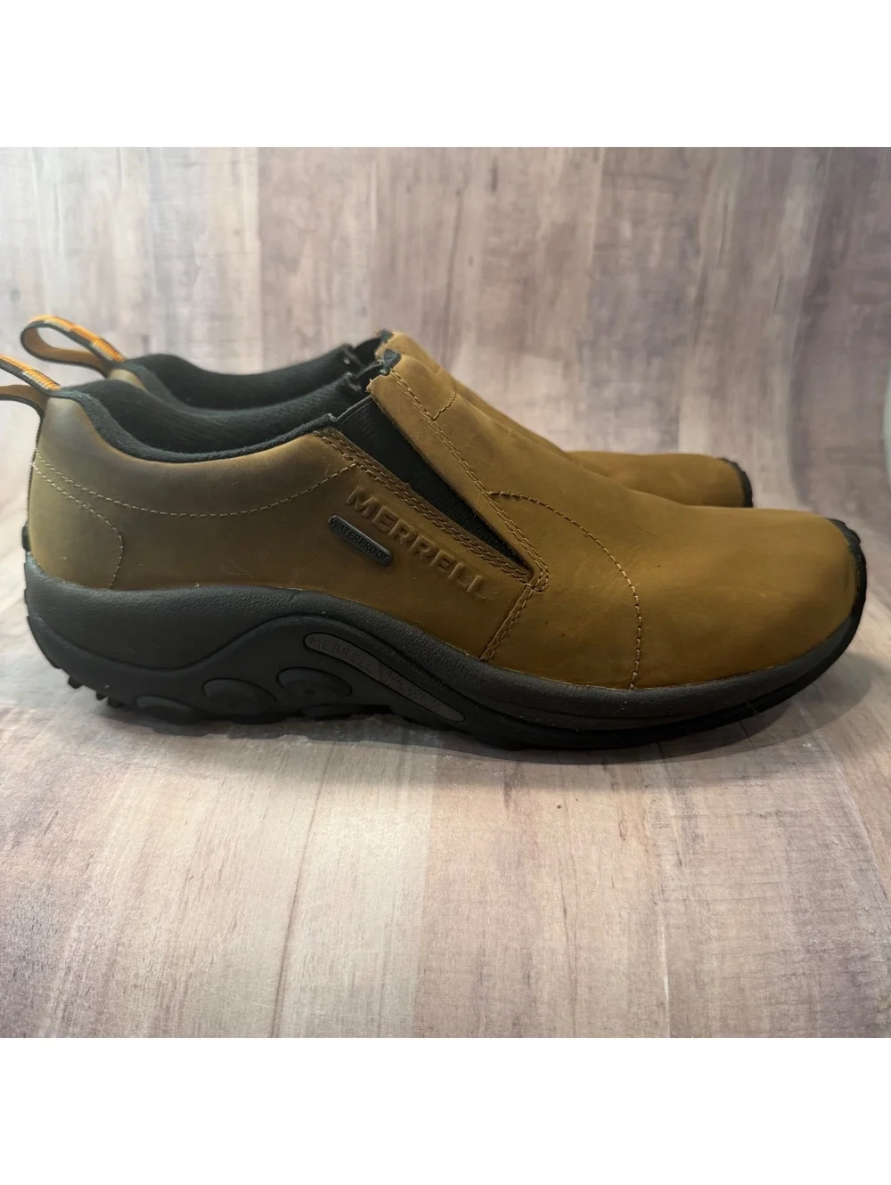 Merrell Jungle Moc J52927Z Men's 8.5 Nubuck Brown Slip On Comfort Shoes